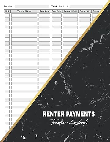 renter payments tracker log tenant information logbook 1st edition mr sophyasis mitoriss b0bq58kjrr