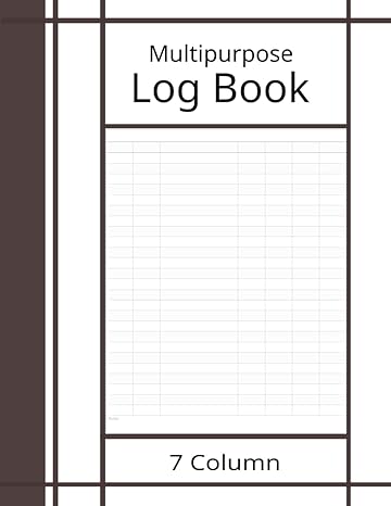 multipurpose customizable 7 column organize every detail from visitor logs to financial records 1st edition