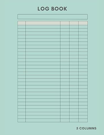 log book 5 columns customizable track daily activity inventory management mileage orders income and expenses