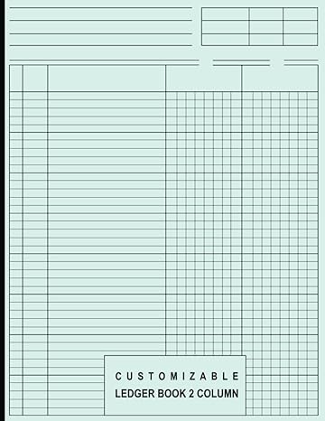 customizable ledger book 2 column two column notebook/columnar pad journal/multipurpose record logbook
