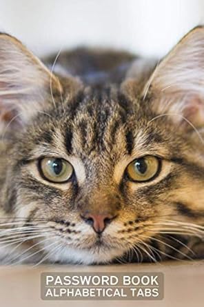 password book alphabetical tabs cat lovers discreet password book never forget again 1st edition jamespeter