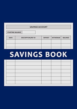 savings account ledger basic savings register book for adults and kids a5 100 pages personal money tracker
