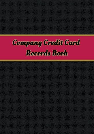 company credit card records book record keeping book for small business 1st edition lovie moore b0cpwfmq97