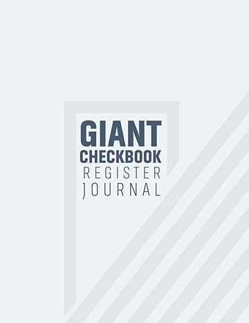 giant checkbook register journal check register for personal home and office checkbook checking account