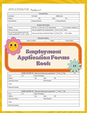 employment application forms book streamlined employment applications for organizations and businesses 1st