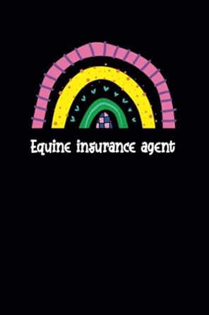 equine insurance agent rainbow gift 120 blank lined pages notebook journal for women with lovely rainbow