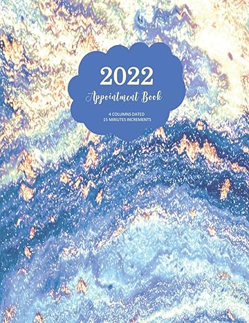 appointment book 2022 4 columns dated 15 minutes increments daily and hourly agenda to schedule personal