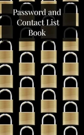 password and contact list book password and address book with alphabetical tabs on left and right side pages