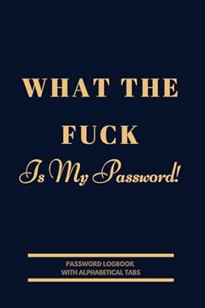 gifts for a man who has everything website address log book and password keeper and useful and funny gag