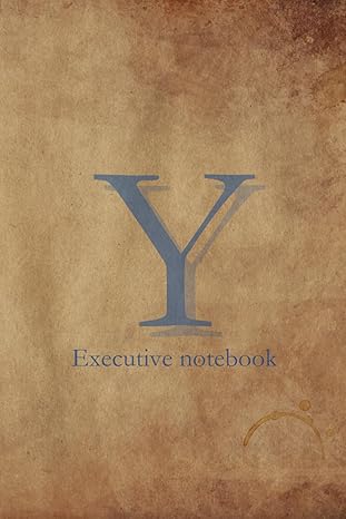 initial monogram notebook for men and executives office products composition writing notes memo and scratch