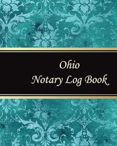 ohio notary log book notary records journal official notary journal public notary records book 100 pages 200