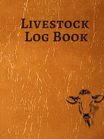 cattle log book simple cattle feedlot record book 8 25x11 background feeding 24 months purchase/sold