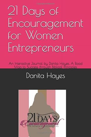 21 days of encouragement for women entrepreneurs an interactive journal by danita hayes a road map to success