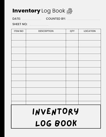 daily inventory log book inventory log book small business inventory log book tracker large print 1st edition