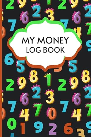 my money log book cute letters cover colorful themed my money education for kids 5 column accounting book 1st