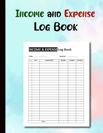 daily income and expense log book income and expense tracker notebook cash in out tracking ledger book
