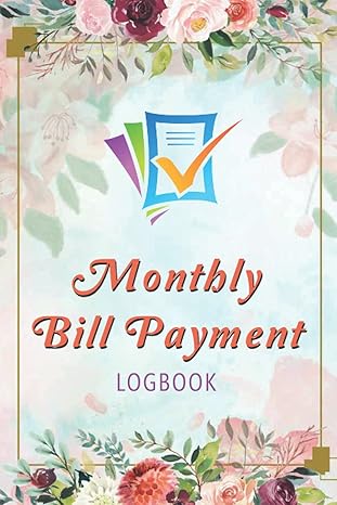 monthly bill payment log book checklist organizer and budgeting financial planning notebook for money tracker