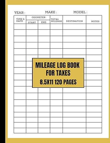daily mileage log book for taxes mileage log book daily record journal business owners auto mileage log book
