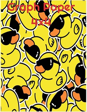 graph paper 4x4 grid 110 pages 55 sheets 1st edition max a million b09ctwlm4l, 979-8459677423