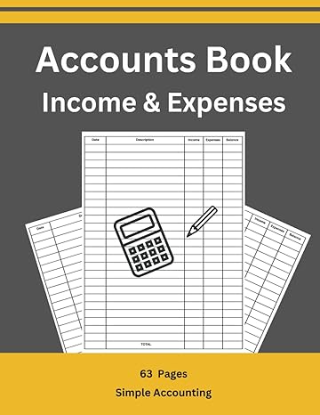 accounts book income and expenses simple accounting ideal for small business and personal finances 1st
