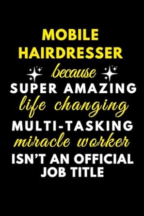 mobile hairdresser gift appreciation thank you present for job notebook ideas with quotes for