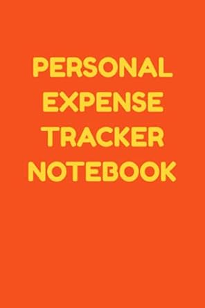 personal expense tracker notebook expense tracker notebook spending log book finance and money tracker 6 x9