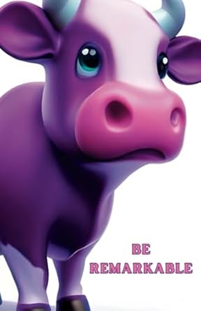 purple cow notebook small be remarkable lined journal 1st edition the fresh prints b0cgyq2v9j