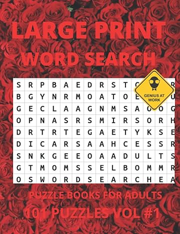 word search large print puzzle books for adults vol #1 101 puzzles word finds puzzle book for puzzlers