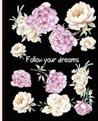 inspirational floral notebook peony floral inspirational journal notebook / 110 pages / 7 5 x 9 25 1st