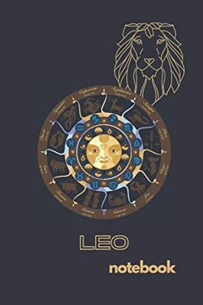 leo zodiac notebook horoscope diary great gift notebook zodiac sign themed notebook journal 1st edition