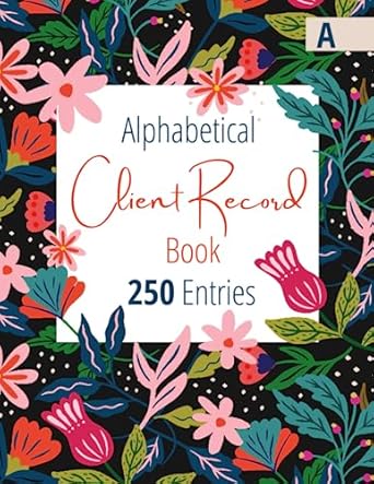 alphabetical client record book organize and manage your business 250 entries 1st edition magizh publications