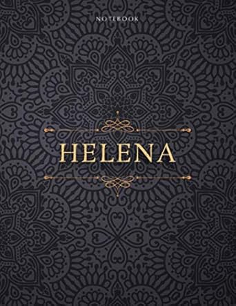 notebook helena personalized name cover lined journal 21 59 x 27 94 cm paycheck budget financial a4 teacher