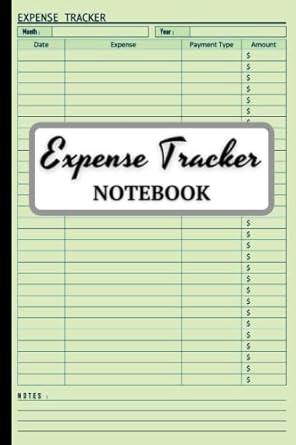 expense tracker notebook simple money management ledger notebook keep track daily expense tracker organizer