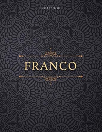 notebook franco personalized name cover lined journal daily journal small business paycheck budget over 110