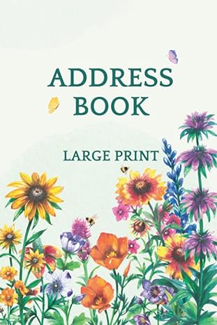 address book large print all in one organizer for contacts addresses passwords and phone numbers big print