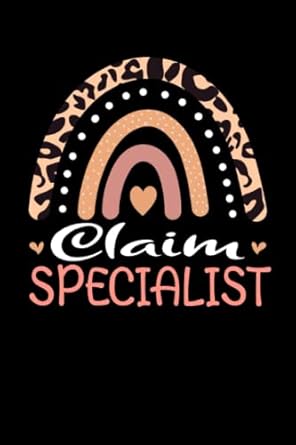 claim specialist rainbow leopard appreciation lined notebook / journal gift 120 pages 6x9 soft cover matte