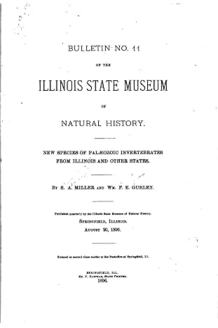 new species of palaeozoic invertebrates from illinois and other states 1st edition illinois state museum