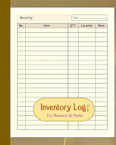 inventory log book simple inventory tracker for small business and home 1st edition mary adam 979-8792493834