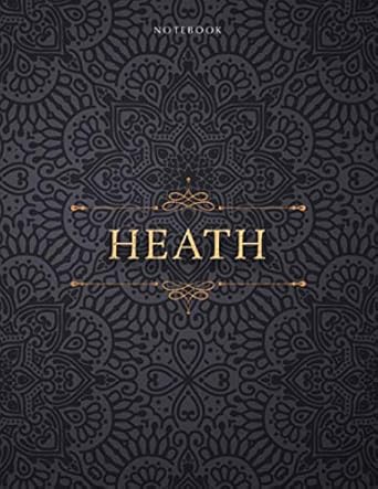 notebook heath personalized name cover lined journal 8 5 x 11 inch financial small business daily journal a4