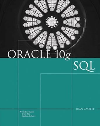 oracle 10g sql by casteel joan cengage 2006 1st edition joan casteel b00dwwjnho