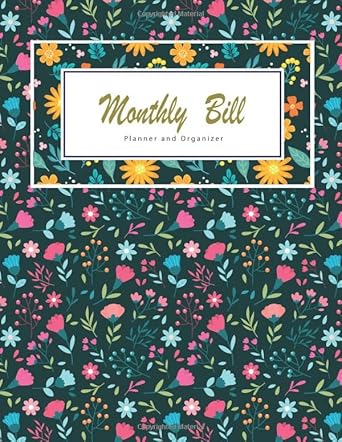 monthly bill planner and organizer account tracker monthly savings tracker debt payment log monthly budget