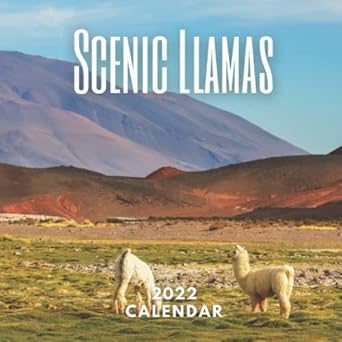scenic llamas 2022 calendar miniature size 8 5 x 8 5 inch 2022 calendars under 10 dollars 2022 calendar