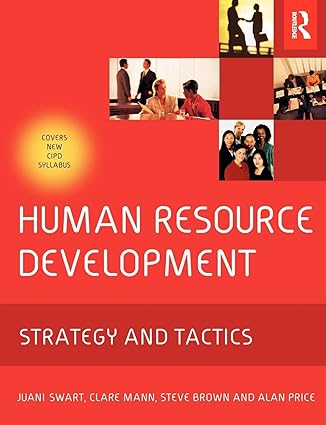 human resource development 1st edition juani swart 0750662506, 978-0750662505