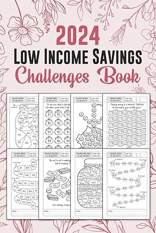 low income savings challenge book 2024 unique simple and fun money saving journal for women from easy to hard
