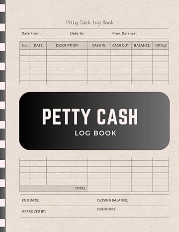 petty cash log book daily cash flow and ledger journal with financial record keeping notes for business and