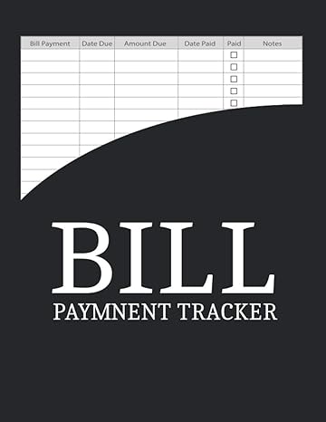 bill payment tracker monthly bill organizer 1st edition organizer planners b08z9vr8kp, 979-8721577345