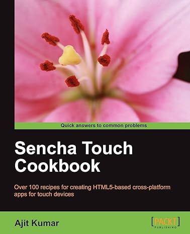 sencha touch cookbook 1st edition ajit kumar 1849515441, 978-1849515443