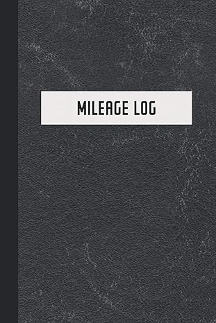 mileage log auto mileage log book car miles tracker for taxes and expenses gray leather print cover 1st