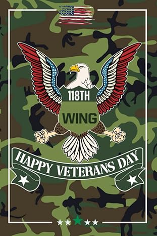 happy veterans day 118th wing retired us air force old national appointment book 121 pages hourly planner