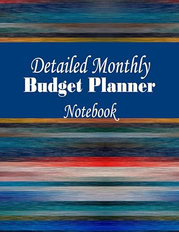 monthly budget planner notebook money saving and bill payment tracker organizer 24 months of personal finance